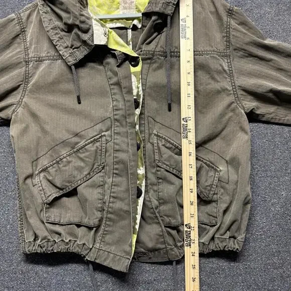 Free People Utility Military Green Jacket Size Small - Picture 8 of 11